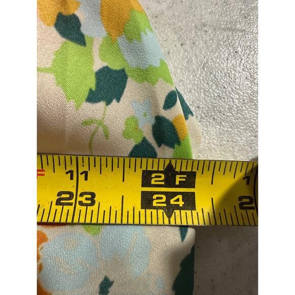 Free People L Tied To You Fiesta Combo Floral Tie Strap Tank Top Oversized C1 - Picture 8 of 9